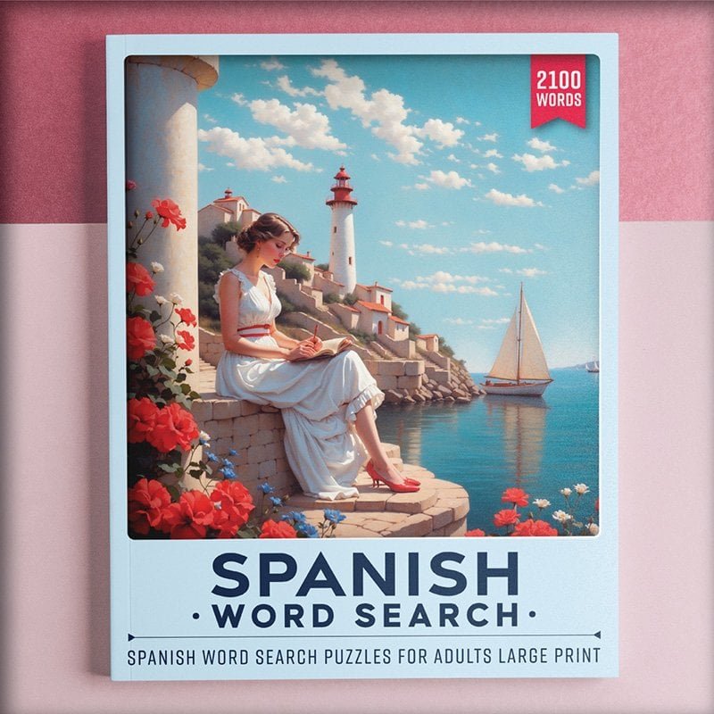 Spanish Word Search Puzzle Book for Adults