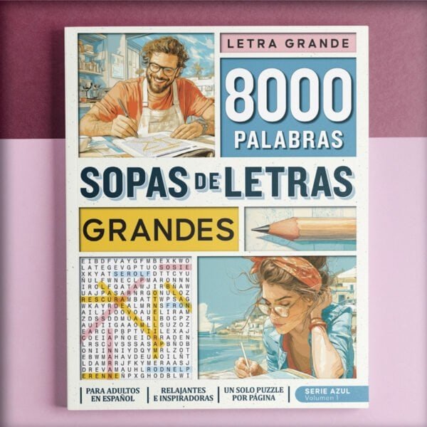 Libro de Sopa de Letras con 8000 Palabras