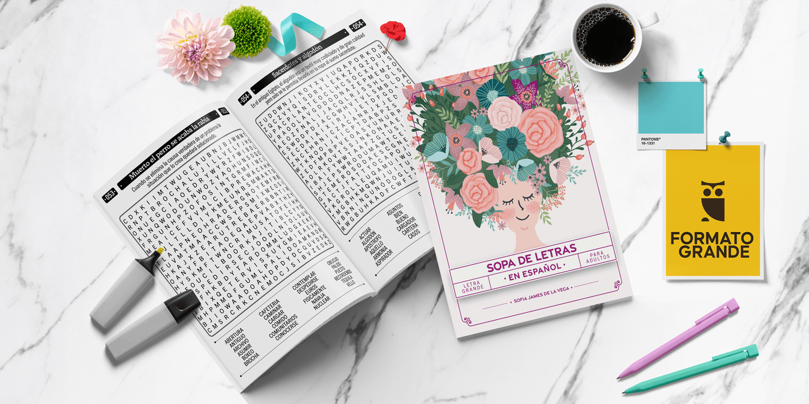 Libro de sopas de letras con refranes para adultos