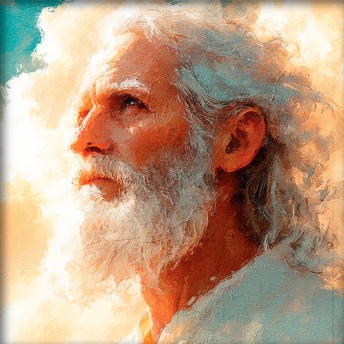 Pintura de un personaje biblico