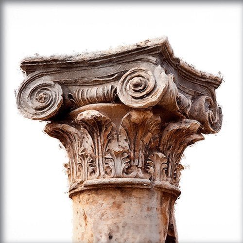 Capitel de arquitectura clasica griega