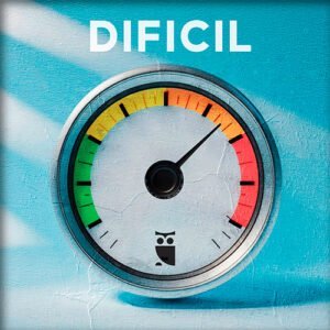Velocimetro que tiene la palabra dificil escrita en el