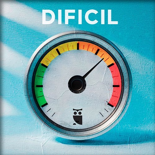 Velocimetro que tiene la palabra dificil escrita en el