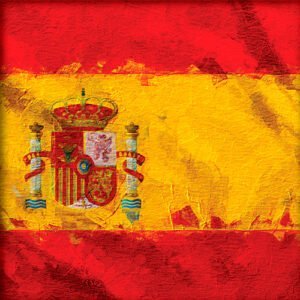 Pintura de la bandera de España