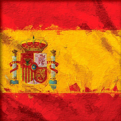 Pintura de la bandera de España