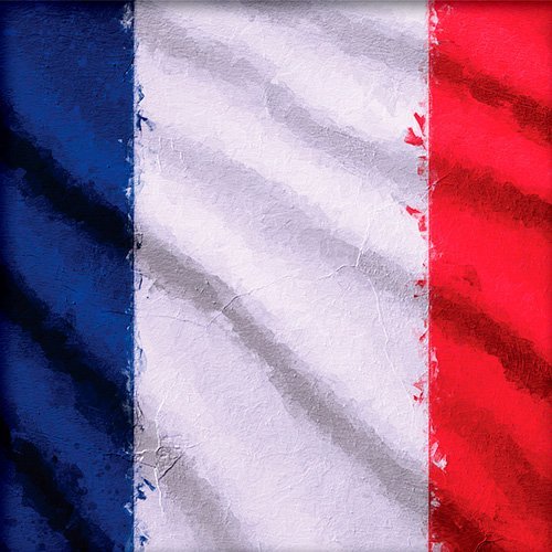 Pintura de la bandera de Francia