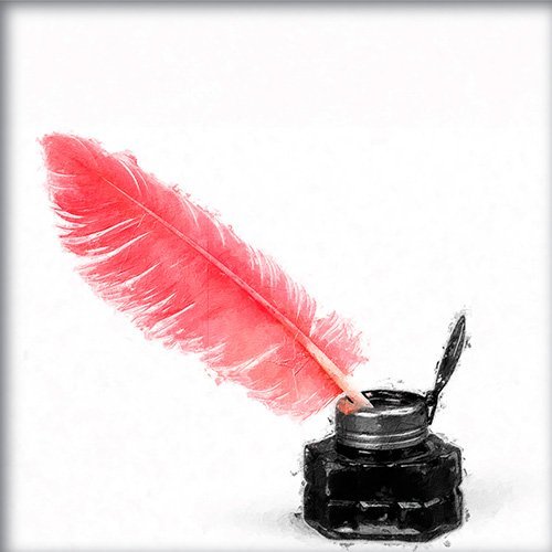 Pluma y tinta china