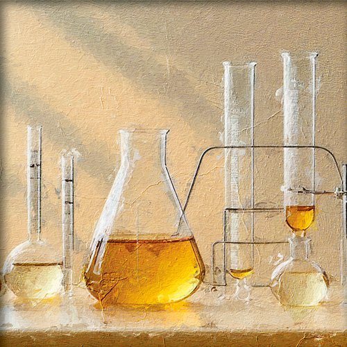 Pintura de utensilios de quimica