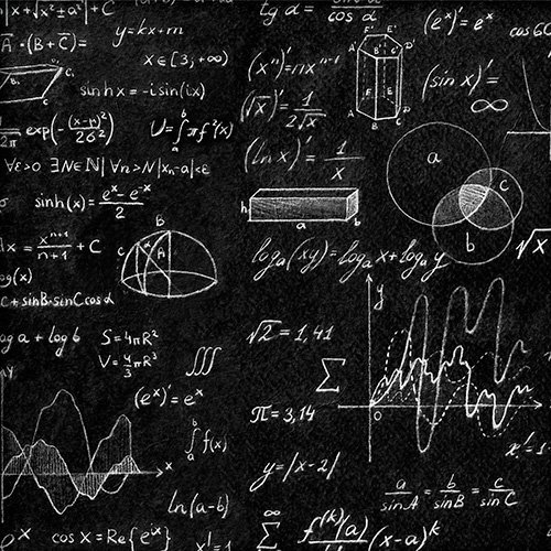 Una pizarra con formulas matematicas