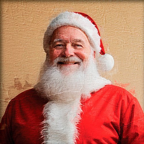 Pintura de santa claus