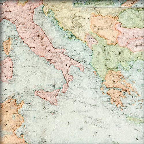 Pintura Mapa de Paises del Mundo