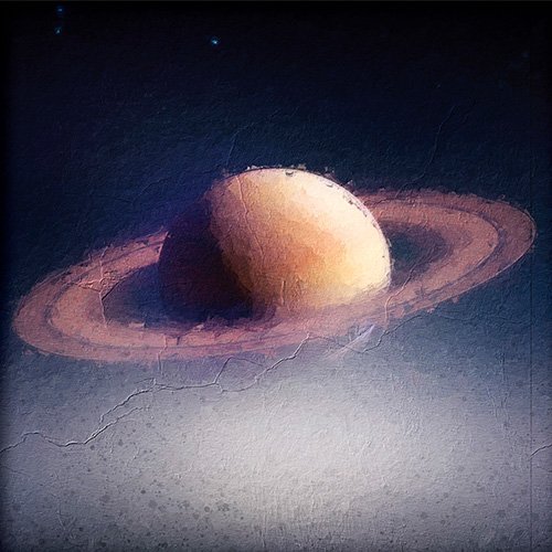 Pintura de un planeta