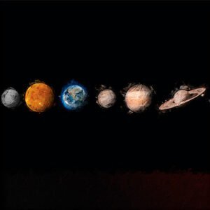 Pintura del sistema Solar