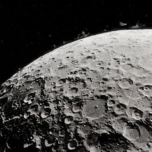 Pintura de la superficie de un satelite