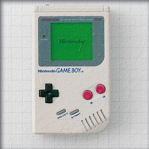 Pintura de una consola de videojuegos portatil